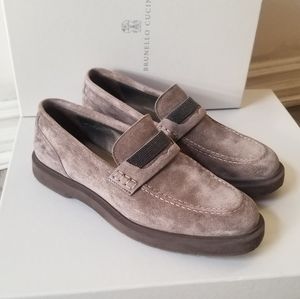 SOLD Suede Loafers Brunello Cucinelli